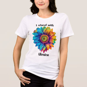 I Stand with Ukraine Tri-Blend Shirt