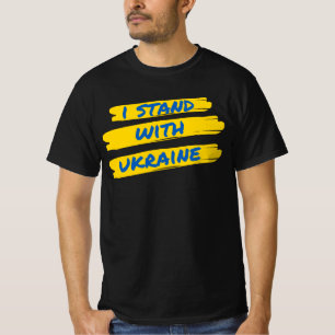 I Stand With Ukraine, Ukraine Flag Colours T-Shirt