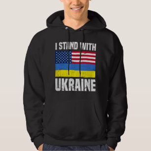 I Stand With Ukraine Ukraine Flag Free Ukraine Hoodie