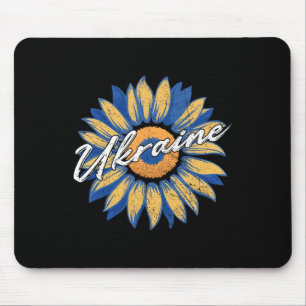 I Stand With Ukraine Ukraine Flag Sunflower Vintag Mouse Pad