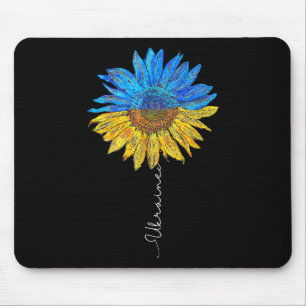 I Stand With Ukraine Ukraine Flag Sunflower Vintag Mouse Pad