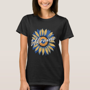 I Stand With Ukraine Ukraine Flag Sunflower Vintag T-Shirt