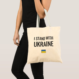 I Stand With Ukraine   Ukraine National Flag  Tote Bag