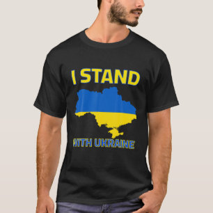 I Stand With Ukraine Ukraine War Slava Ukraini Ess T-Shirt