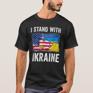 I Stand With Ukraine Ukrainian Flag Lover Support T-Shirt