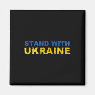I Stand With Ukraine - Ukrainian Flag  Magnet