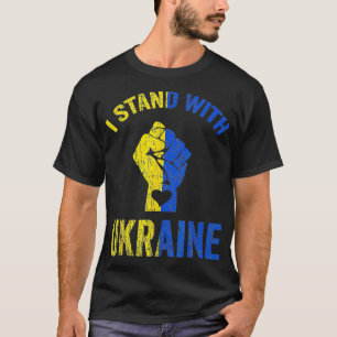 I Stand With Ukraine Ukrainian Flag Support1 T-Shirt