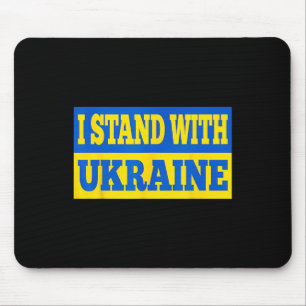 I Stand With Ukraine Ukrainian Mouse Pad