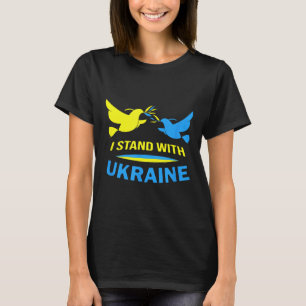 I Stand With Ukraine Ukrainian Peace Anti-war Ukra T-Shirt