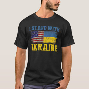 I Stand With Ukraine Ukrainian Pray For Save Ukrai T-Shirt