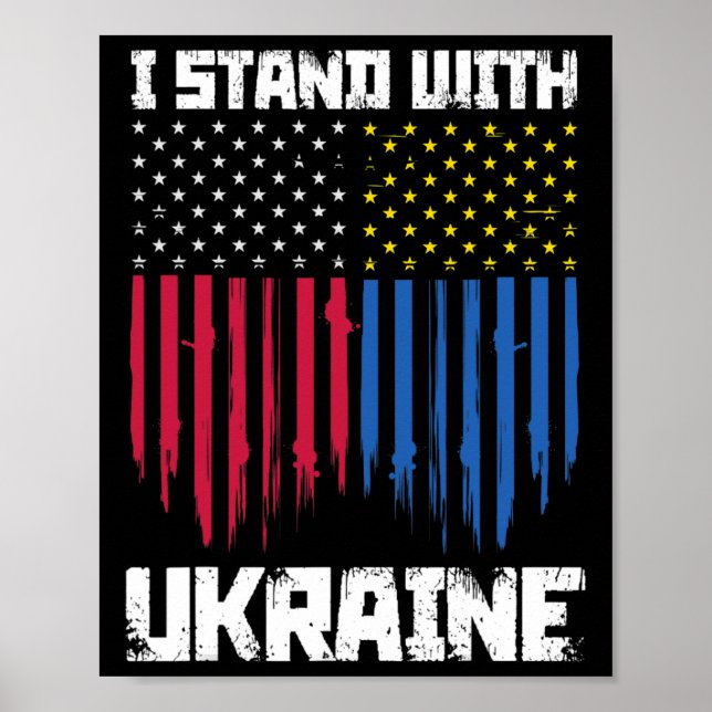 I Stand With Ukraine Ukrainian Pride 2  Poster (Front)