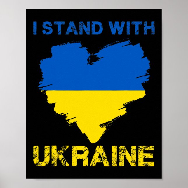 I Stand With Ukraine Ukrainian Pride 5  Poster (Front)