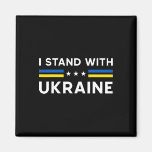 I Stand With Ukraine Ukrainian Pride Magnet