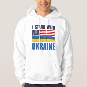I Stand With Ukraine USA Hoodie