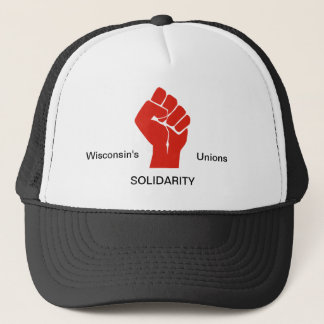 I Stand With Wisconsin's Unions Trucker Hat