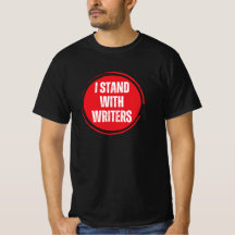 I stand with writers red logo with white text
