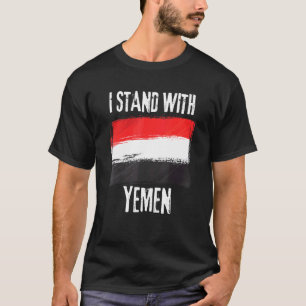 I Stand With Yemen Flag Yemeni Flag T-Shirt