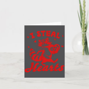 I Steal 67 Hearts Funny 67 Valentine Racoon Men B Card