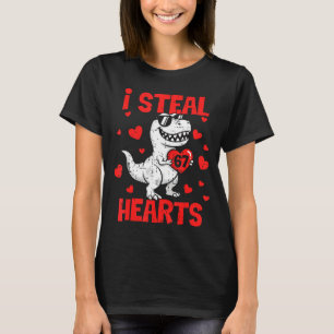 I Steal 67 Hearts T-rex Six Seven Valentines Day B T-Shirt
