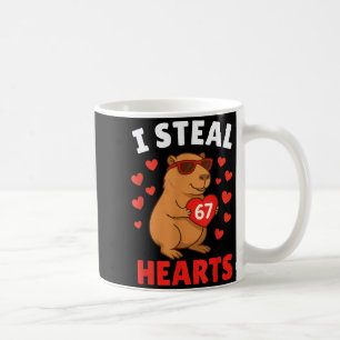 I Steal 67 Hearts Valentine’s Day 67 Meme 6 7 Capy Coffee Mug