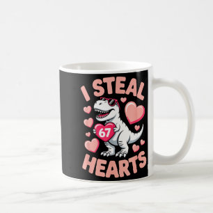 I Steal 67 Hearts Valentine’s Day 67 Meme 6 7 T-re Coffee Mug