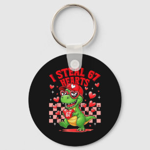 I Steal 67 Hearts Valentine’s Day 67 Meme 6 7 T-re Key Ring
