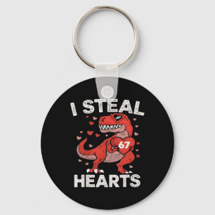 I Steal 67 Hearts Valentine’s Day 67 Meme 6 7 T Re Key Ring