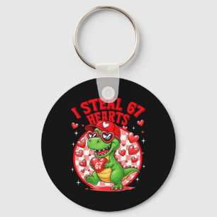 I Steal 67 Hearts Valentine’s Day 67 Meme 6 7 T-re Key Ring