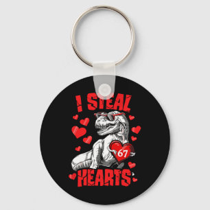 I Steal 67 Hearts Valentine’s Day 67 Meme 6 7 T Re Key Ring