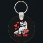 I Steal Heart T-rex Dinosaur Valentine Kids Boys  Key Ring<br><div class="desc">I Steal Heart T-rex Dinosaur Valentine Kids Boys</div>
