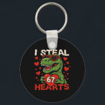 I Steal Hearts 67 Funny Valentine T-rex Dinosaur M Key Ring<br><div class="desc">I Steal Hearts 67 Funny Valentine T-rex Dinosaur Meme</div>