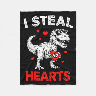 I Steal Hearts 67 Valentine’s Day 67 Meme 6 7 T-re Fleece Blanket