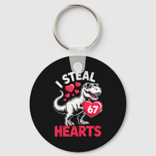 I Steal Hearts 67 Valentine’s Day 67 Meme 6 7 T-re Key Ring