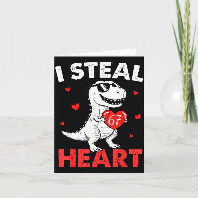 I Steal Hearts 67 Valentines For Boys Girls Kids W Card (Front)