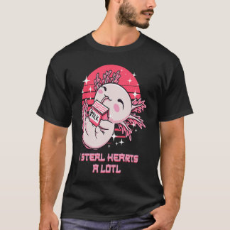 I Steal Hearts a Lotl Axolotl Humour Salamander T-Shirt