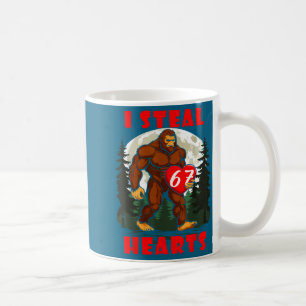 I Steal Hearts Bigfoot Funny Wild Animal Love 67 M Coffee Mug