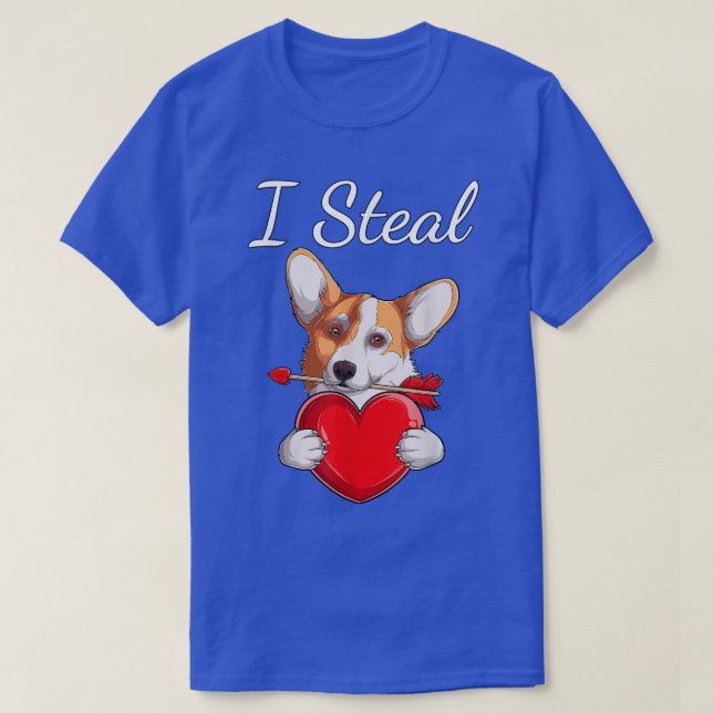 I Steal Hearts Boys Girls Kids Valentines Day Cute T-Shirt (Design Front)