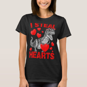 I Steal Hearts Cute Baby Boy Girls Valentines Day T-Shirt