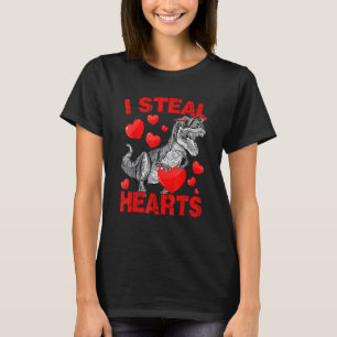 I Steal Hearts Cute Baby Boy Girls Valentines Day T-Shirt