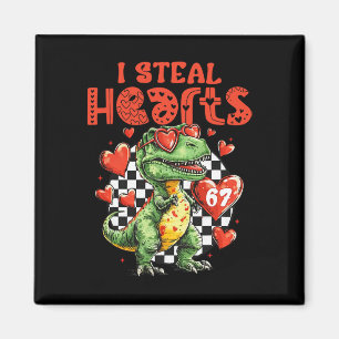 I Steal Hearts Dinosaur 67 Valentine Humour Meme S Magnet