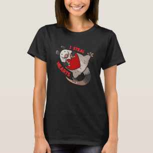 I Steal Hearts opossum Valentines Day Boys Kids T-Shirt