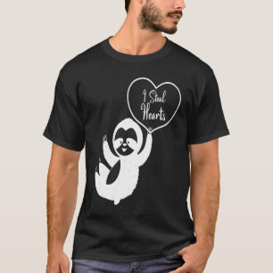 I Steal Hearts Sloth  Valentines Day  1 T-Shirt