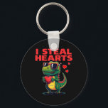 I Steal Hearts T-rex Cute Valentines Day Valentine Key Ring<br><div class="desc">I Steal Hearts T-rex Cute Valentines Day Valentine Cute</div>