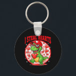 I Steal Hearts T-rex Dino By Boy Valentines Toddle Key Ring<br><div class="desc">I Steal Hearts T-rex Dino By Boy Valentines Toddler Kids</div>