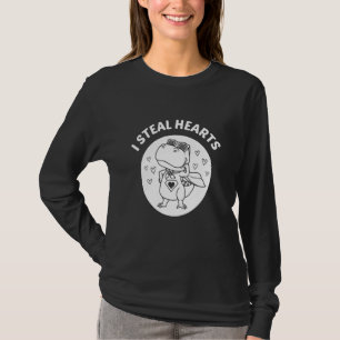 I Steal Hearts T-Rex Dino T-Shirt