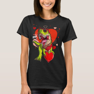 I Steal Hearts T rex Dinosaur Valentines Day Kids  T-Shirt