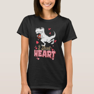I Steal Hearts T rex Dinosaur Valentines Day Toddl T-Shirt