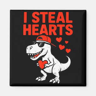I Steal Hearts Trex Dino Baby Boy Valentines Toddl Magnet