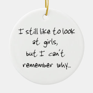 I still like to look at girls-circle ornament