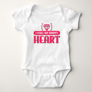 I Stole My Daddy's Heart Baby Bodysuit